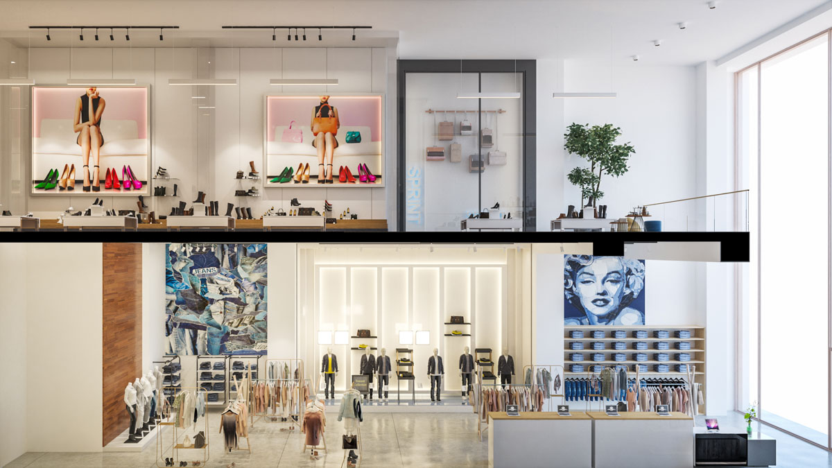 Bloor Stret Retail_Sectional Rendering