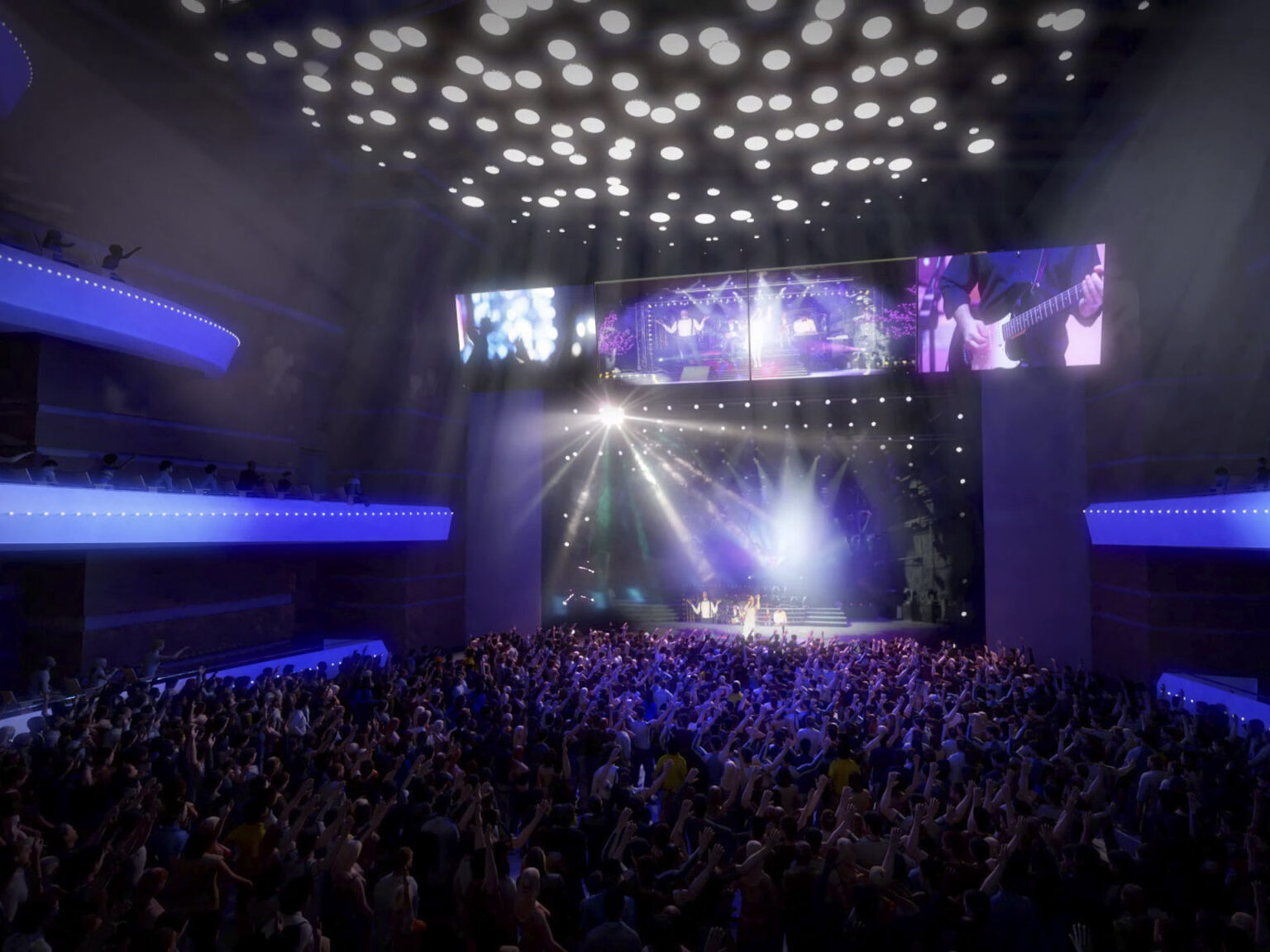 Buddy Holly Hall Design Visualization for Fundraising Campaign