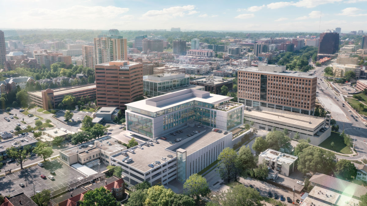 One Plaza Kansas City Marketing Aerial Rendering