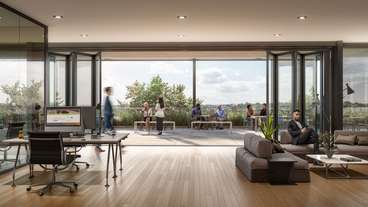 One Plaza KansasCity Marketing Interior Rendering